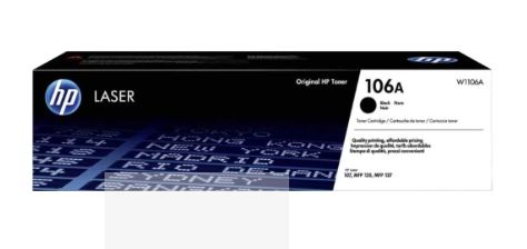 HP 106A Black Original Laser Toner (W1106A)