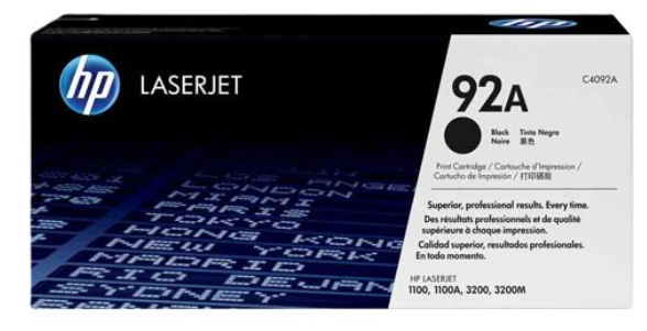 HP 92A Original Black Toner Cartridge (C4092A)