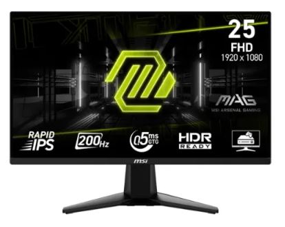 MSI MAG 255F E20 24.5" 200Hz 0.5ms Rapid IPS FHD Gaming Monitor