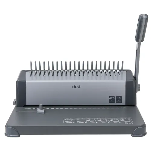 Deli E3872 425 Sheets Comb Spiral Binding Machine